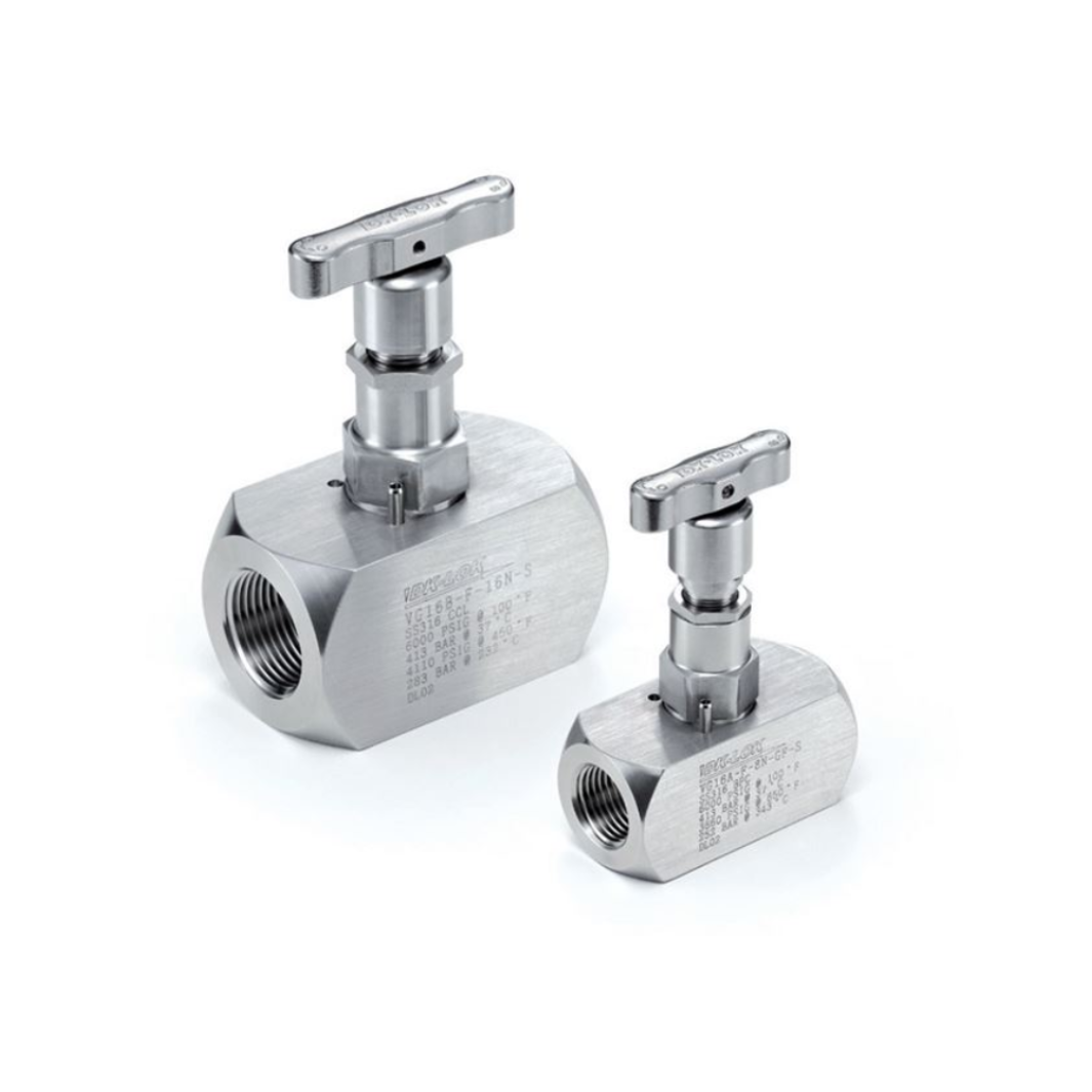 DK-Lok General Utility Service Needle Valves, 5.0 mm Orifice, Inline, Stainless Steel 316, 1/4